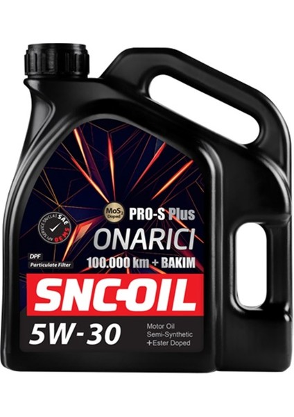 Snc Oıl 100.000KM+BAKIM Pro-S Plus Onarıcı 5W-30 4 Litre Motor Yağı ( Üretim Yılı: 2023 )