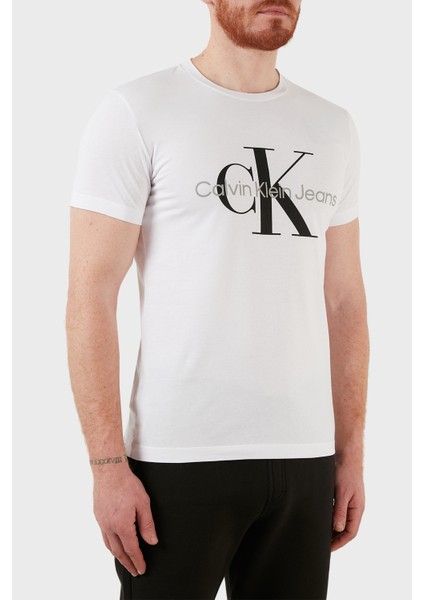 Slim Fit Bisiklet Yaka % 100 Pamuk T-Shirt