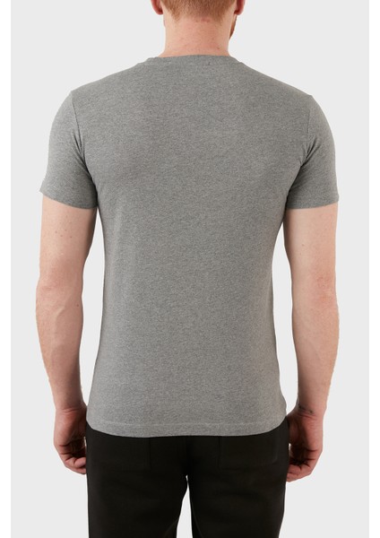 Erkek Core Monogram Slim Gri T-Shirt indirimleri