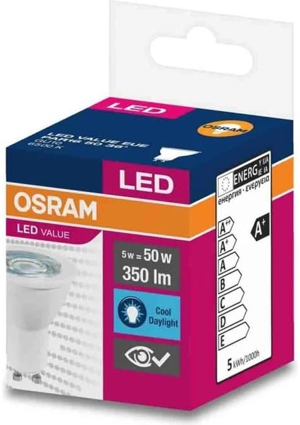 GU10 Duylu 4,5 W LED Ampul 4000 Kelvin Gunışığı Işık