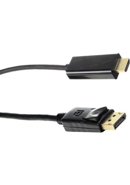 G-536DB Display Port To HDMI Kablo 1.8 Metre Siyah
