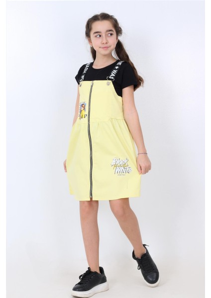 Kız Çocuk Önü Fermuarlı Tulum 8-14 Yaş 13933