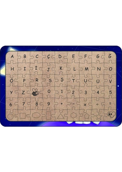 Bebek Unicorn 54 Parça Ahşap Çocuk Puzzle Yapboz