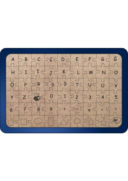Canavar Kamyon 54 Parça Ahşap Çocuk Puzzle Yapboz Model2