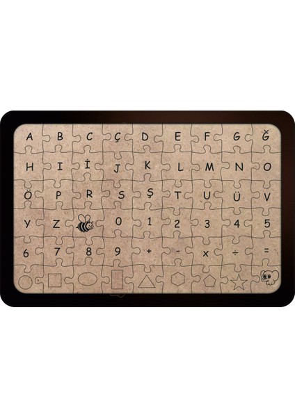 Canavar Kamyon 54 Parça Ahşap Çocuk Puzzle Yapboz Model3