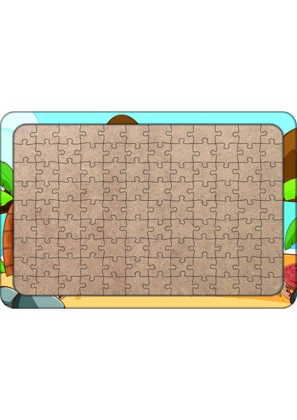 Karetta Karetta 108 Parça Ahşap Çocuk Puzzle Yapboz