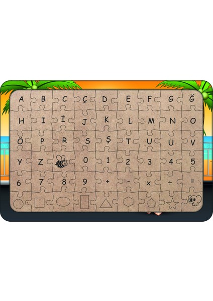 Voleybolcu Çocuklar 54 Parça Ahşap Çocuk Puzzle Yapboz