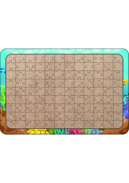 Dalgıçlar 108 Parça Ahşap Çocuk Puzzle Yapboz