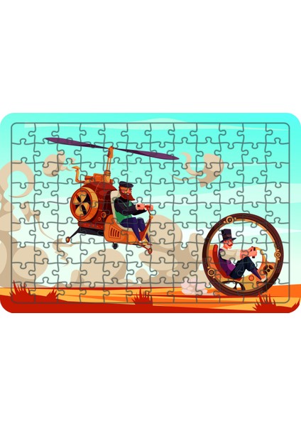 Gelişen Dünya 108 Parça Ahşap Çocuk Puzzle Yapboz