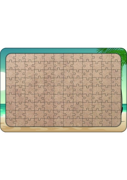 Kamyon Tatilde 108 Parça Ahşap Çocuk Puzzle Yapboz