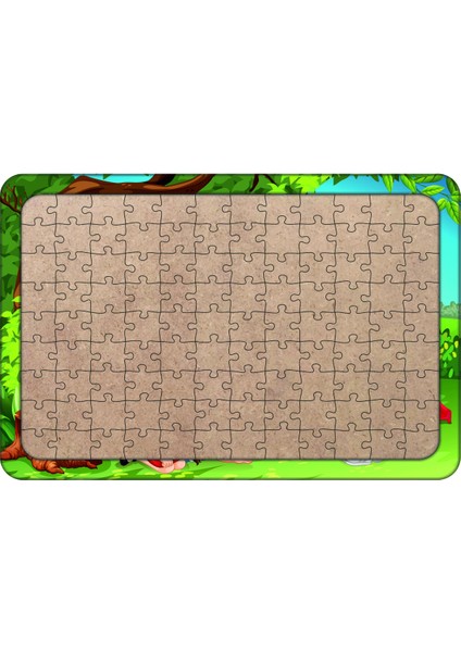 Parktaki Çocuklar 108 Parça Ahşap Çocuk Puzzle Yapboz Model 3
