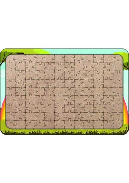Unicorn 108 Parça Ahşap Çocuk Puzzle Yapboz Model 10