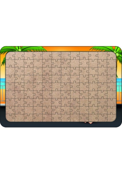 Voleybolcu Çocuklar 108 Parça Ahşap Çocuk Puzzle Yapboz