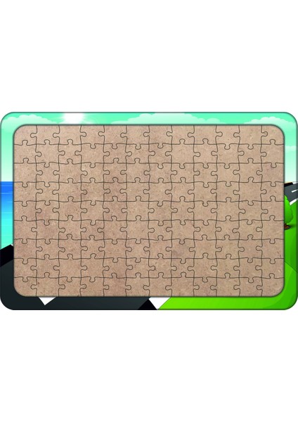 Yarış Arabası 108 Parça Ahşap Çocuk Puzzle Yapboz Model 1