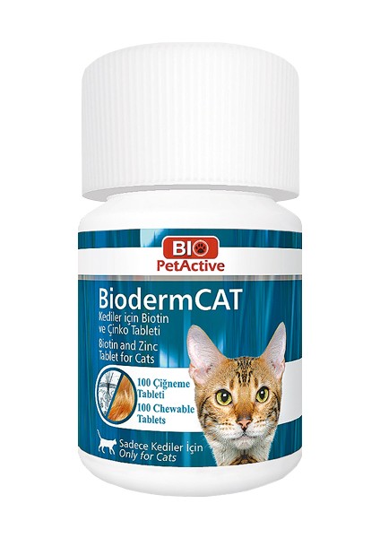 Bioderm Cat Biotin Çinko Takviyesi 100 TABLET30 Gr-Zoo