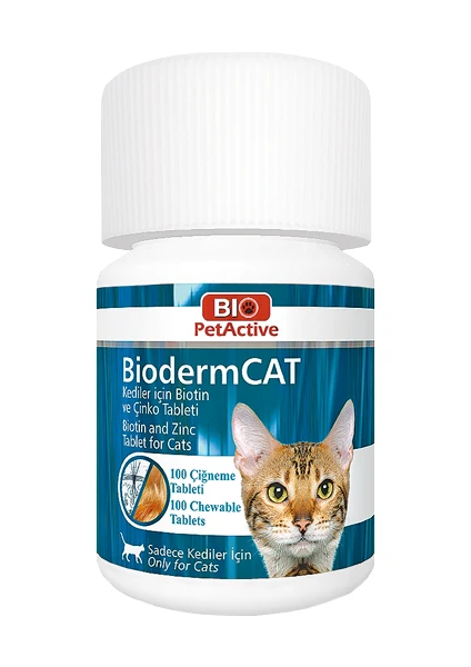 Bioderm Cat Biotin Çinko Takviyesi 100 TABLET30 Gr-Zoo