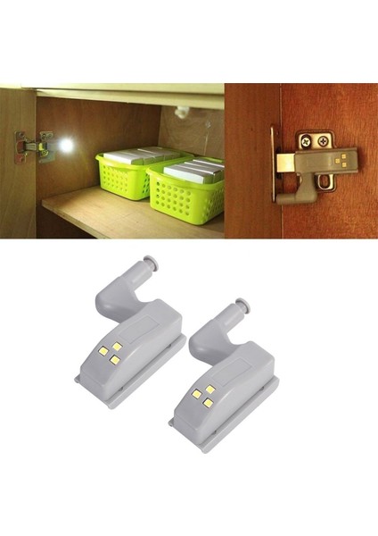 Gardrop Mutfak Dolap Içi Sensörlü LED Işık Aydınlatma 2li Menteşe Üstü Enerji Tasarruf Lamba- modelleri