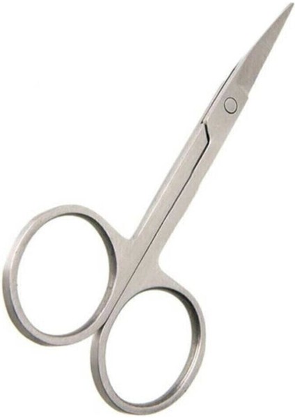 Kavis Uçlu Paslanmaz Kaş - Bıyık Makası-