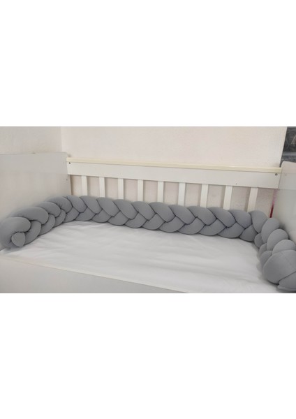 420 cm 3'lü Örgü Koruma /80X130 Anne Yanı Park Beşik - Yatak Koruyucu