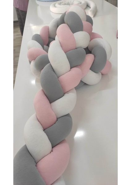 400 cm 3'lü Örgü Koruma /70X130 Anne Yanı Park Beşik - Yatak Koruyucu