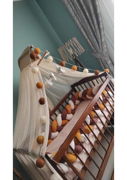 500 cm 3'lü Örgü Koruma /90X190 Montessori Yatak Koruyucu modelleri