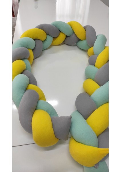 500 cm 3'lü Örgü Koruma /90X190 Montessori Yatak Koruyucu