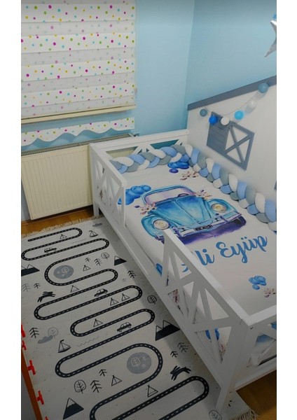 640 cm 3'lü Örgü Koruma /120X200 Montessori Yatak Koruyucu fırsatları
