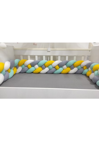 500 cm 4'lü Örgü Koruma /90X190 Montessori Yatak Koruyucu