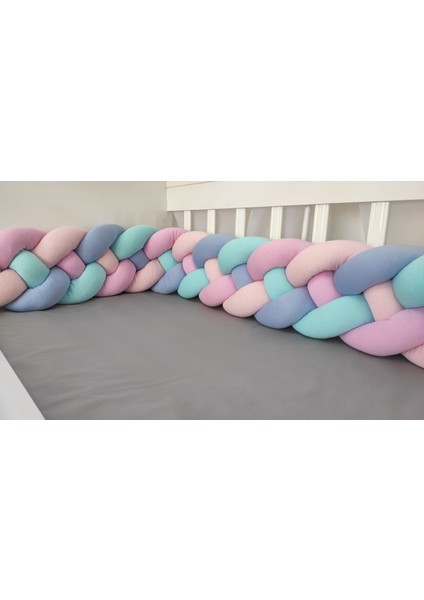 500 cm 4'lü Örgü Koruma /90X190 Montessori Yatak Koruyucu