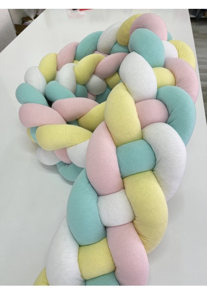 500 cm 4'lü Örgü Koruma /90X190 Montessori Yatak Koruyucu