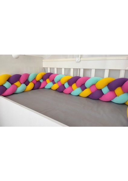 600 cm 4'lü Örgü Koruma /100X200 Montessori Yatak Koruyucu