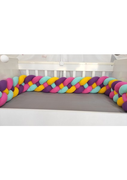 600 cm 4'lü Örgü Koruma /100X200 Montessori Yatak Koruyucu