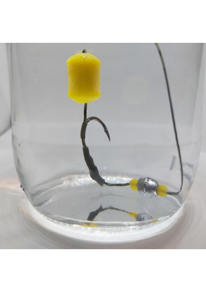 16 mm Yüzen Silikon Sarı Dumbell Tipi Yapay Yem (12 Adet) fiyatları