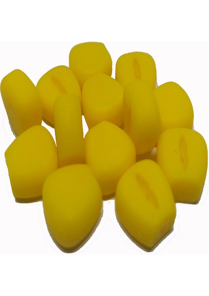 10 mm Medium Yüzen Silikon Sarı Mısır Yapay Yem ( 20 Adet)