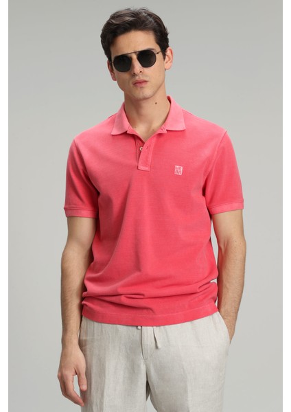 Vernon Spor Polo Yaka Erkek Tişört Koyu Gri