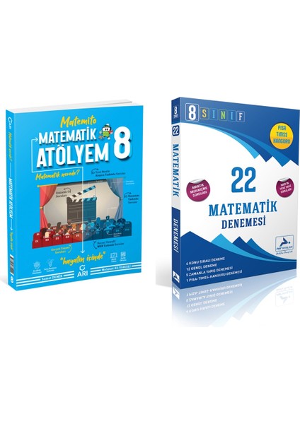 8.Sınıf Matemito Matematik Atölyem + Paraf Matematik 22 Deneme