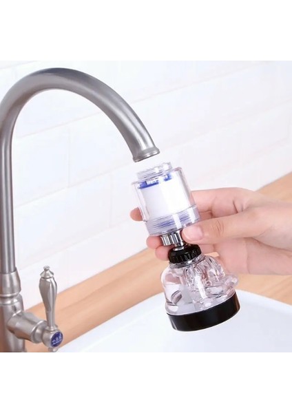 Filtreli Su Tasarruflu 3 Fonksiyonlu Oynar Musluk Başlığı - Şeffaf- modelleri