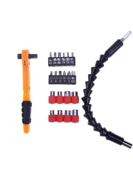 22 Parça Lokma ve Tornavida Ucu Seti Uzatmalı-