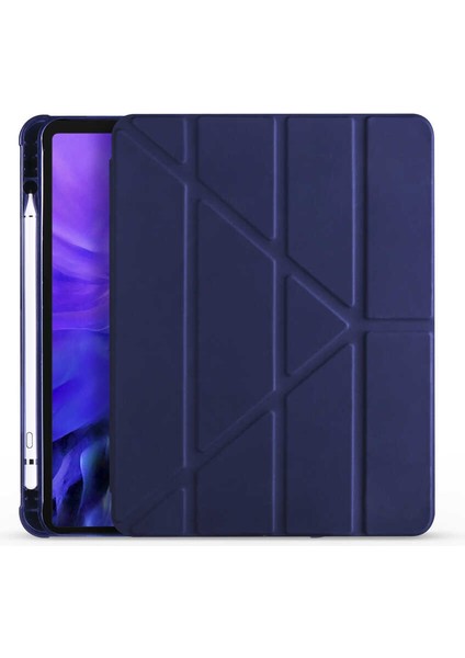 Apple iPad Air 5.nesil 10.9" 2022 Kılıf Kapaklı Kalemlikli Origami Tasarım ve Şıklık