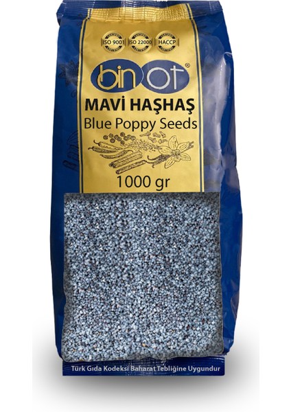 Haşhaş Mavi Blue Poppy Seeds