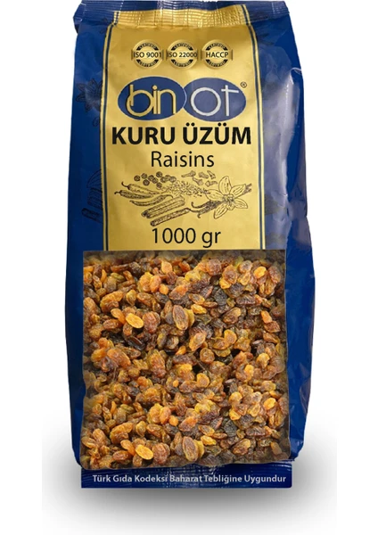 Kuru Üzüm Raisins 1000 gr