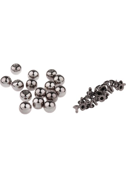 15 Takım 10 mm Plastik Inci Topu Çiviler Perçin Spike Vida (Yurt Dışından)