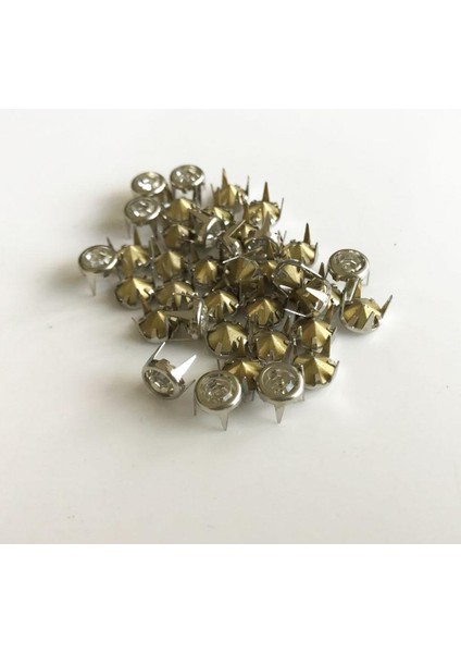 50 Adet Kristal Rhinestone Damızlık Nokta Perçinler 6 mm Gümüş (Yurt Dışından)