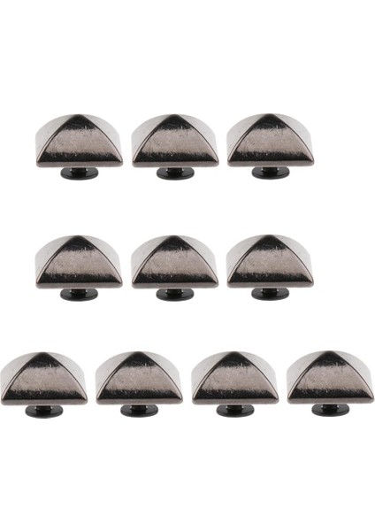11 Takım Koni Kare Spike Metal Damızlık Perçin (Yurt Dışından)
