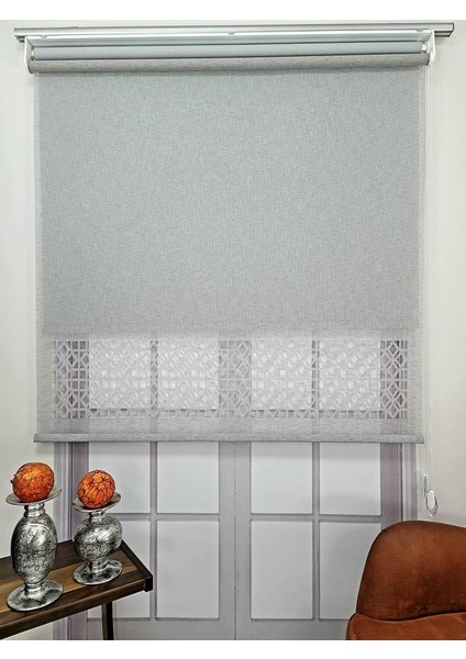Çift Mekanizmalı Lazer Kesim Tül ve Stor Perde MLT1050 fiyatları