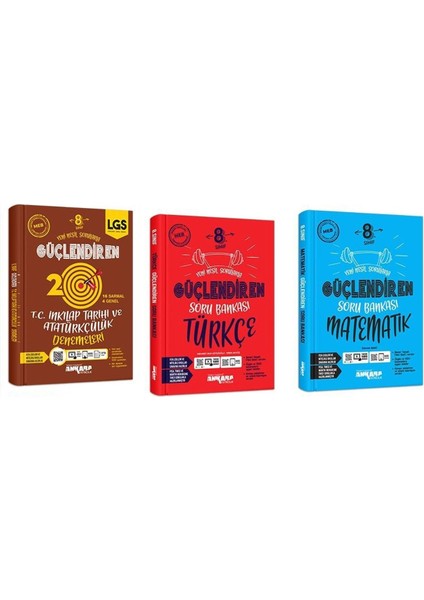 8.Sınıf LGS 20'li Inkılap Güçlendiren Deneme - Güçlendiren Soru Bankası Türkçe - Matematik