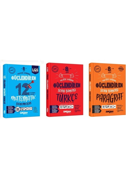 8.Sınıf LGS 12'li Matematik Güçlendiren Deneme - Güçlendiren Soru Bankası Türkçe - Paragraf