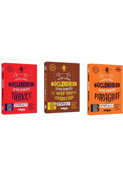 8.Sınıf Güçlendiren Soru Bankası Türkçe-Inkılap - Paragraf