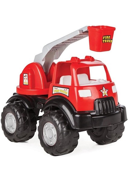 Power Fire Truck Sepetli Teloskopik Merdivenli Oyuncak Itfaiye Kamyonu 06 519