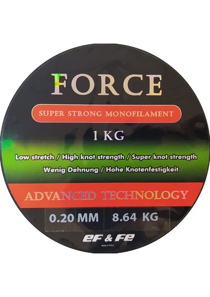 Force 12000M 0.20MM Bobin Misina Çekeri 8.64KG Beyaz fiyatları